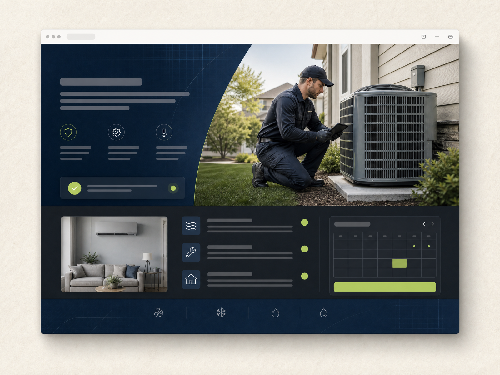 Northwind HVAC template preview